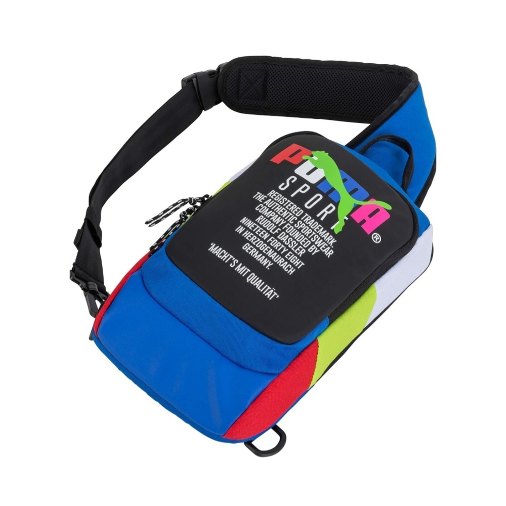 PUMA Forecast Multitude Sling Backpack Blue Multi Shoulder Bag - Brand New